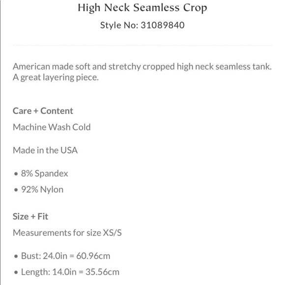 Free People High Neck Seamless Crop Top - Picture 2 of 7